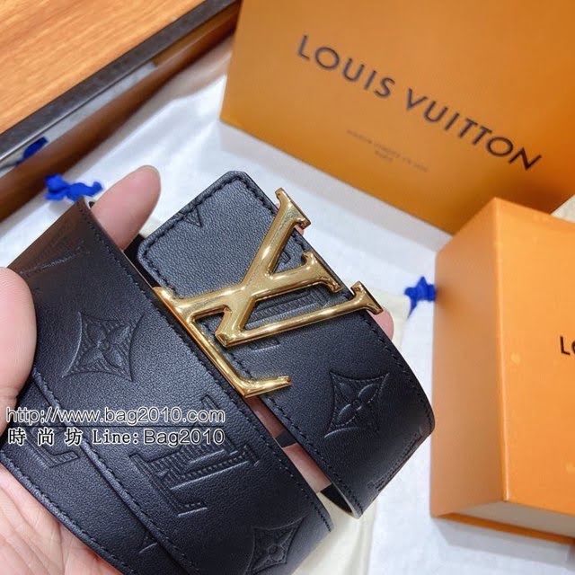 LV新款男士皮帶 路易威登雙面用腰帶  jjp1596